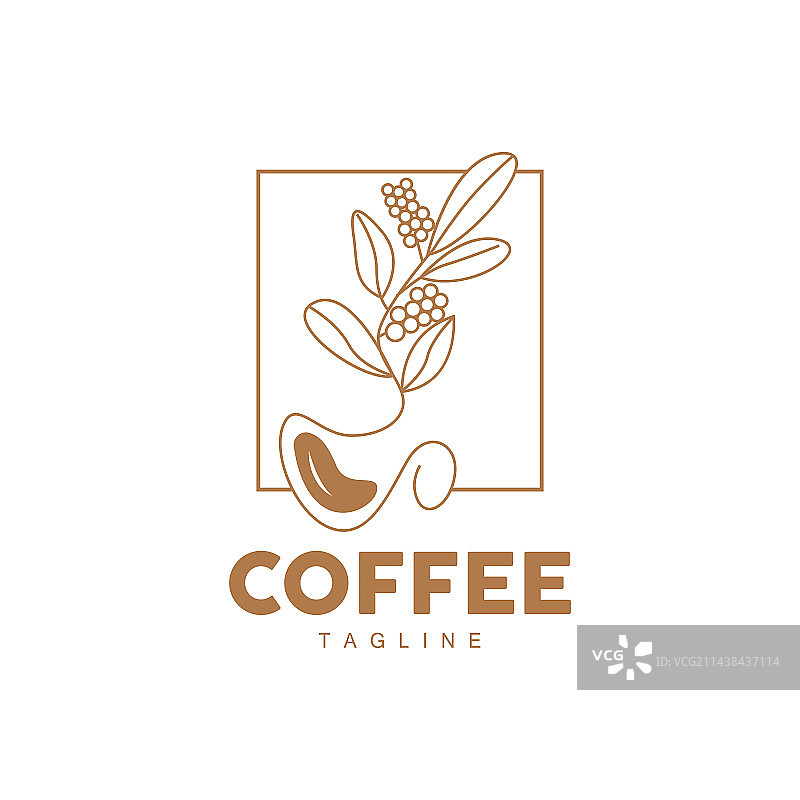 咖啡Logo咖啡树设计咖啡馆饮品图标图片素材