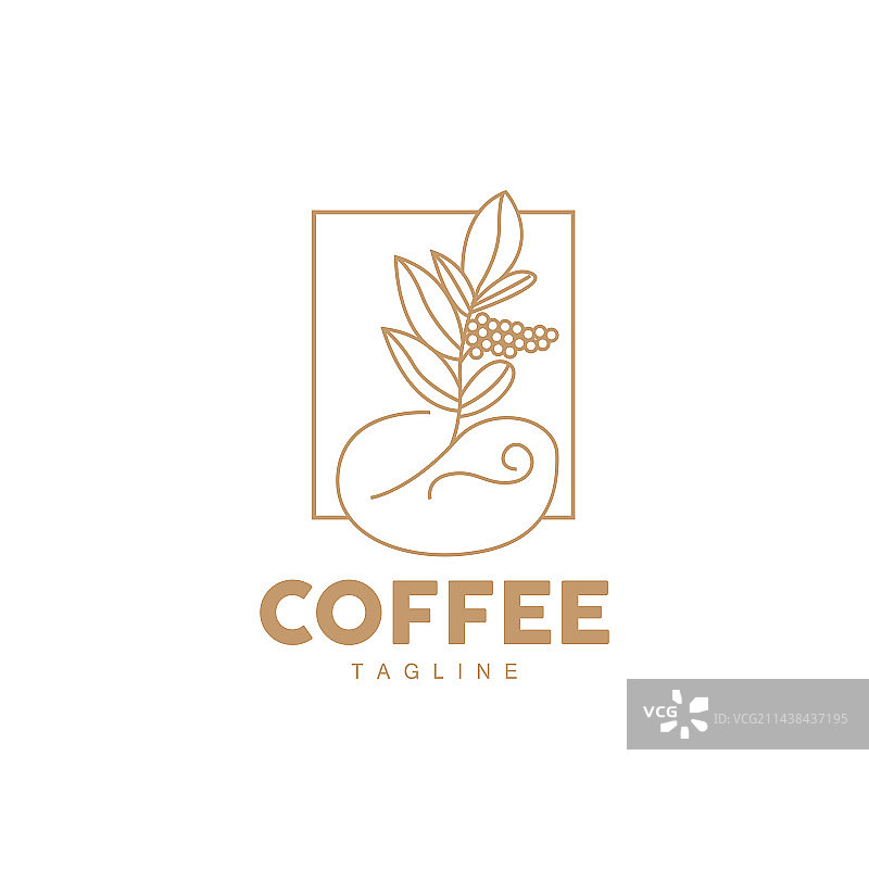 咖啡Logo咖啡树设计咖啡馆饮品图标图片素材