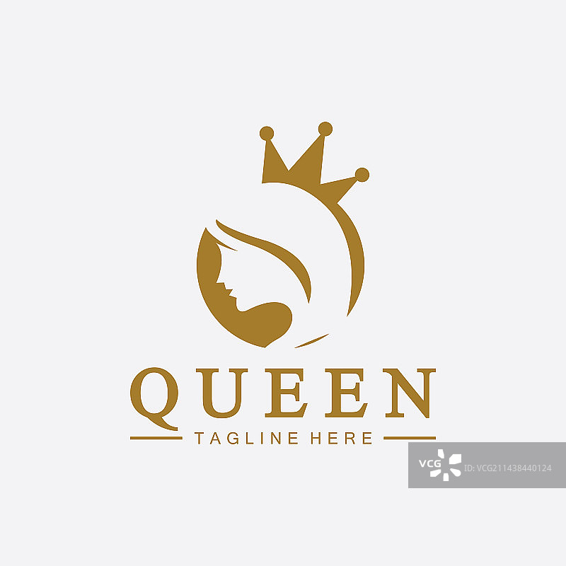 女王头像标志图片素材