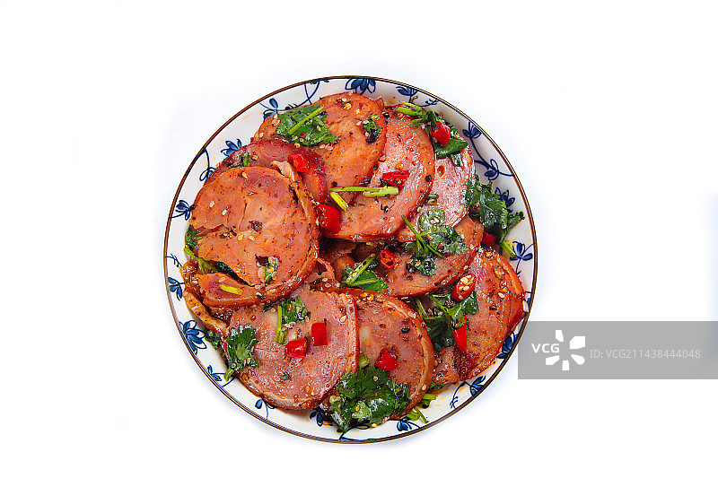 特色凉菜美食凉拌香肘猪卷蹄图片素材