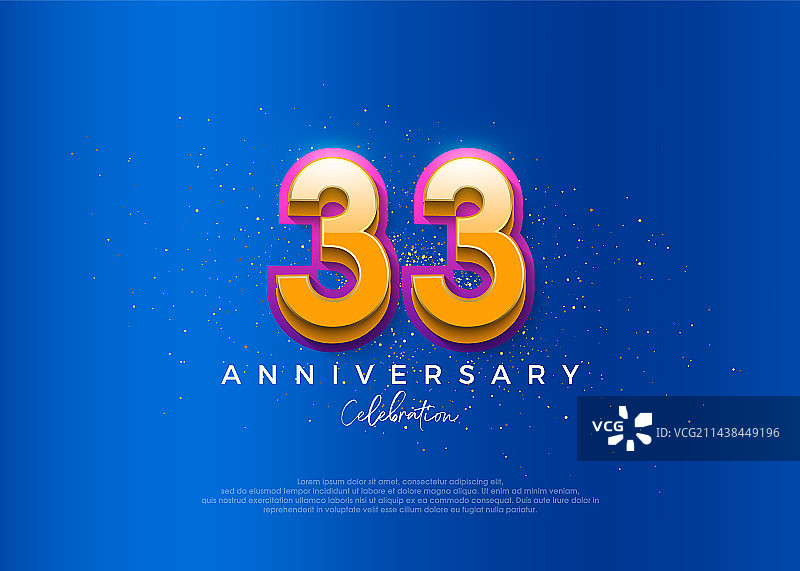 简约现代的33周年设计图片素材