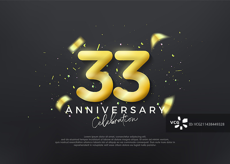 33周年金色奢华背景图片素材