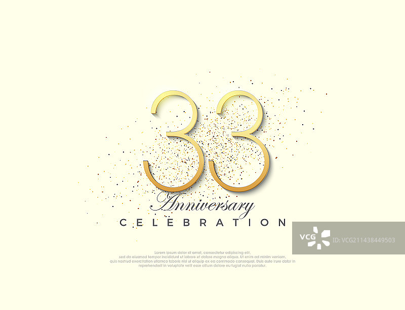 简约33周年纪念高级数字图片素材