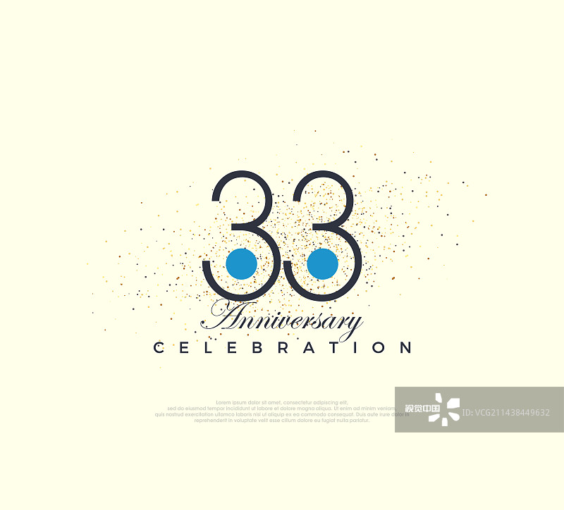 现代简约33周年数字设计图片素材