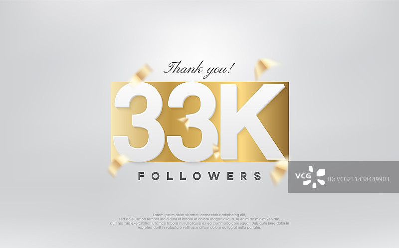 感谢3.3万粉丝简约设计图片素材