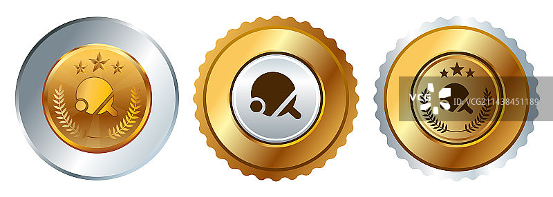 乒乓球锦标赛金牌图片素材