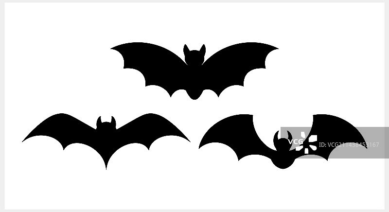 万圣节手绘蝙蝠镂空图案图片素材