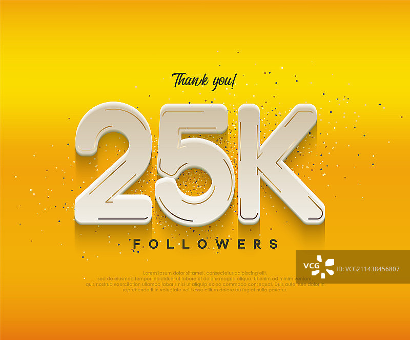 2.5万粉丝庆祝白色现代背景图片素材