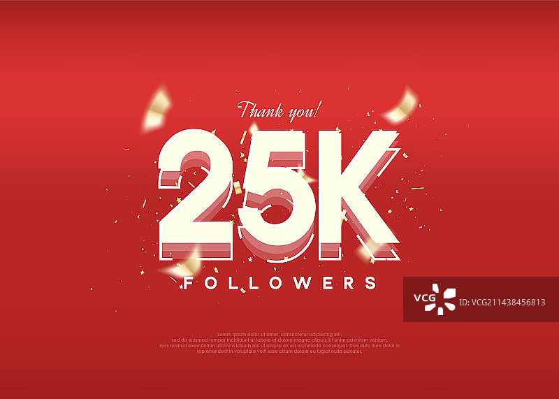 庆祝2.5万粉丝现代设计图片素材