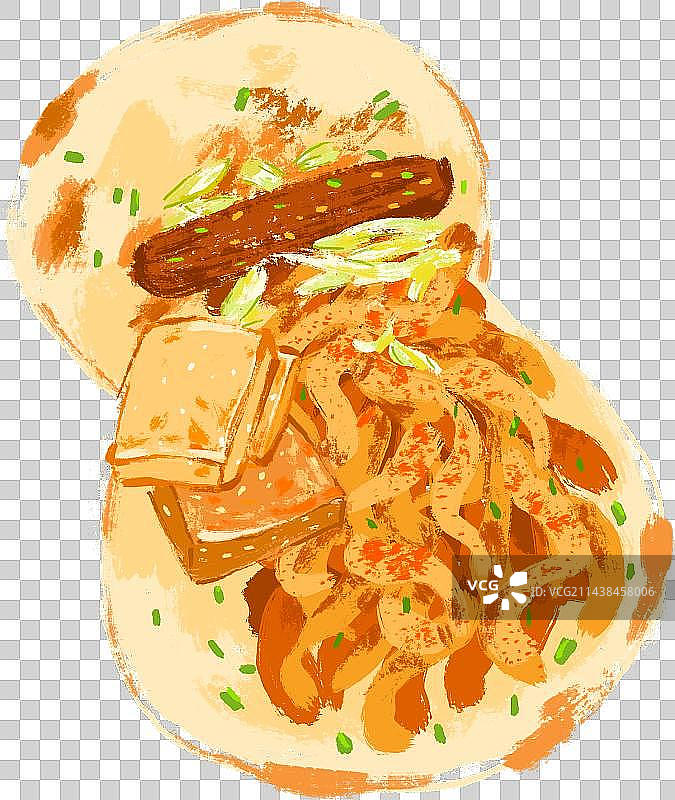 香酥鸡烧饼图片素材