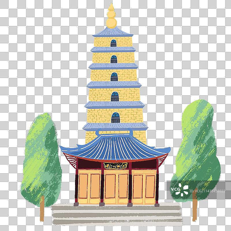西安大雁塔图片素材