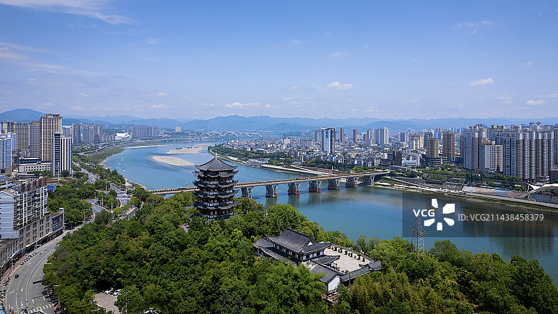 陕西安康 安澜楼图片素材