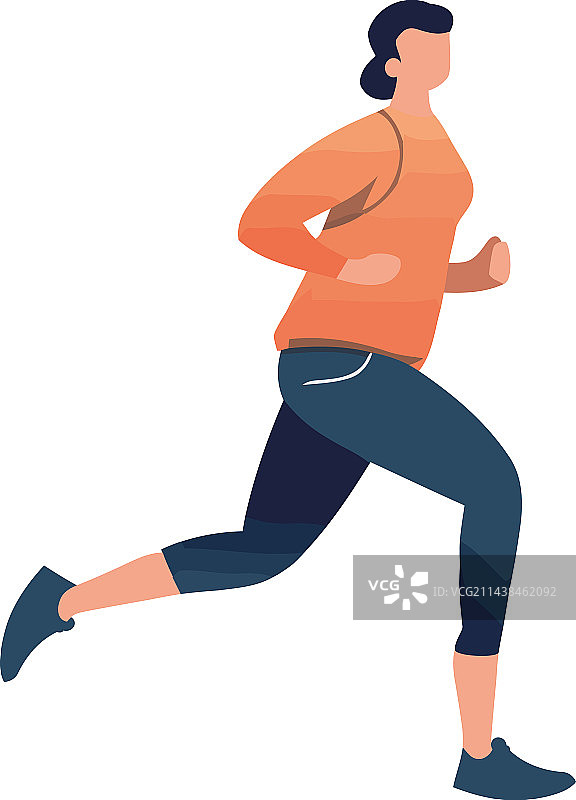健壮女人短跑运动图片素材