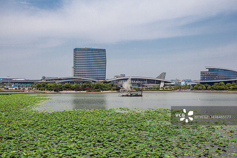 扬州明月湖图片素材