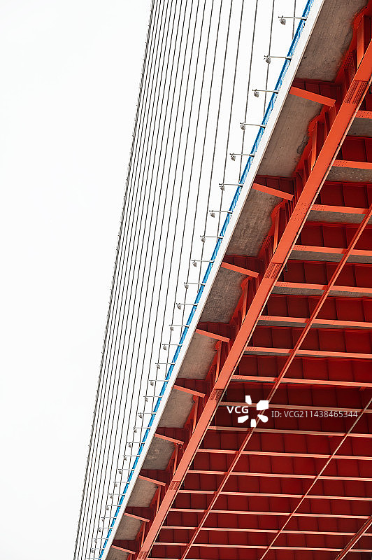 上海南浦大桥局部特写图片素材