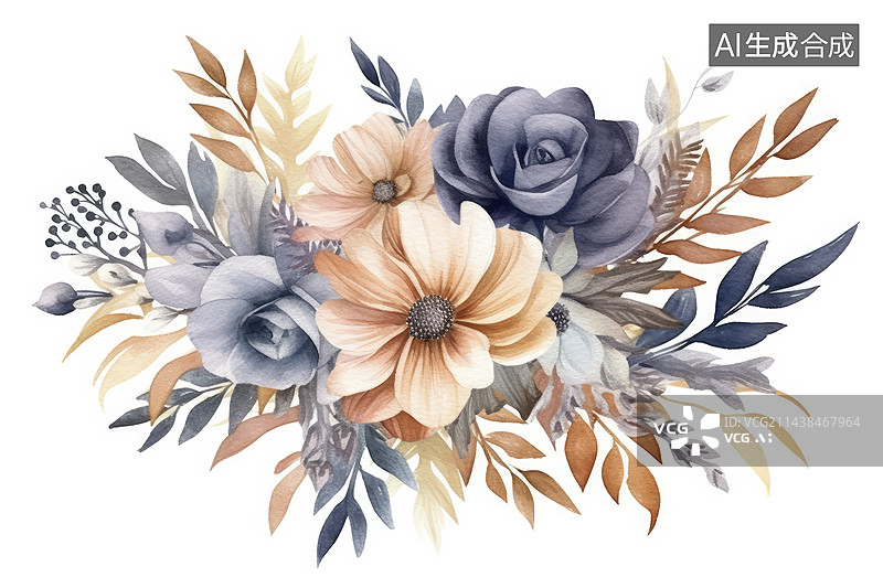 【AI数字艺术】花卉装饰系列图片素材