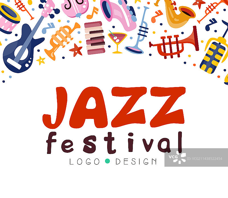 爵士音乐节和音乐会卡片图片素材
