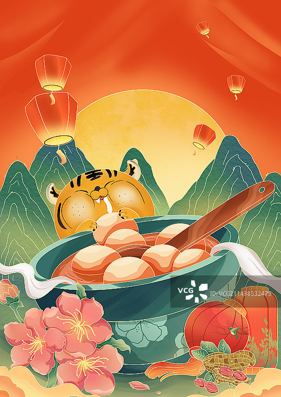 元宵节海报图片素材