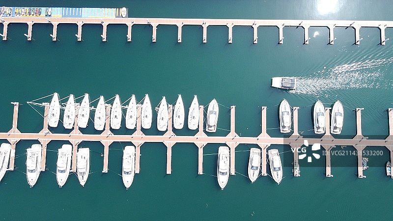 游艇码头TOP视图图片素材