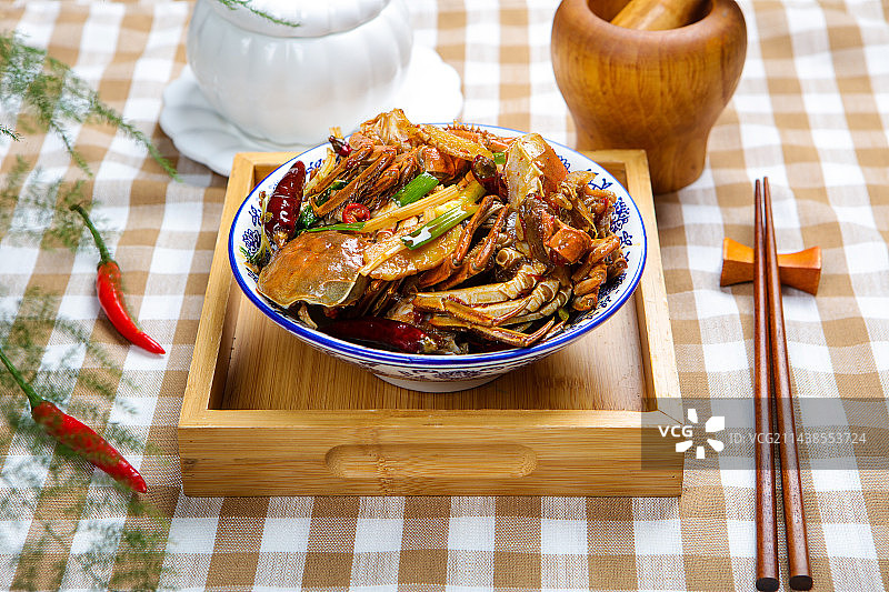 美味家常菜爆炒香辣虾图片素材