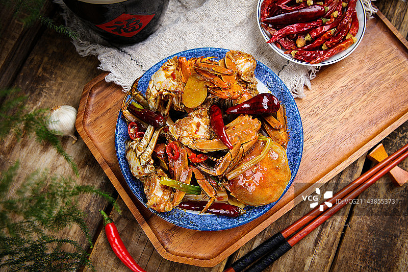 美味家常菜爆炒香辣虾图片素材