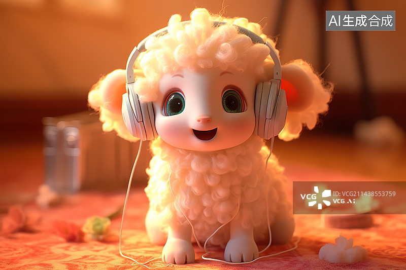 【AI数字艺术】桌上玩具特写镜头图片素材