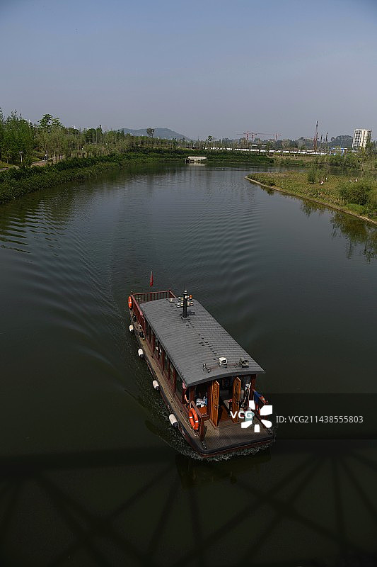 公园湖景图片素材