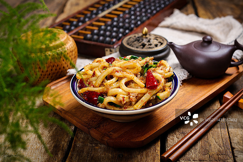 特色小吃美食小炒饵块丝图片素材