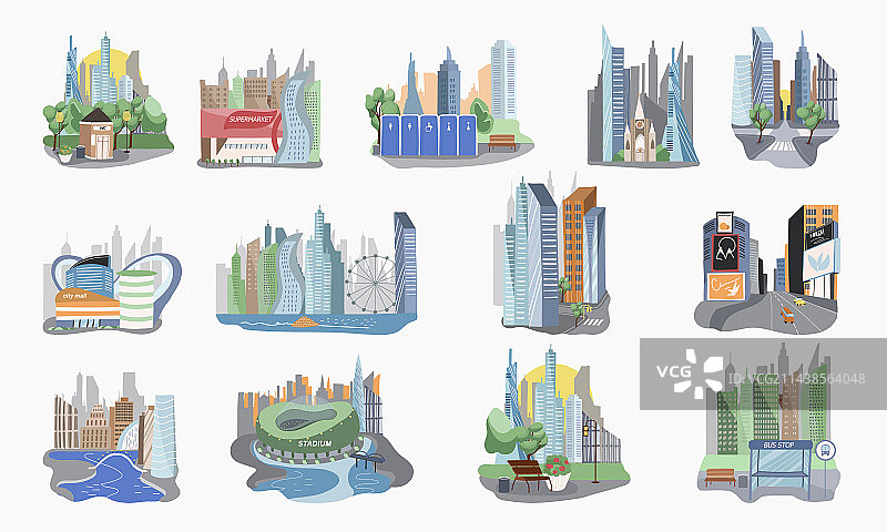 大都市城市合集图片素材