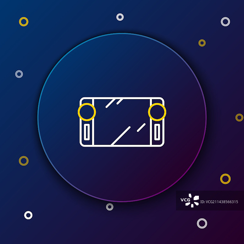 便携式游戏机线性图标图片素材