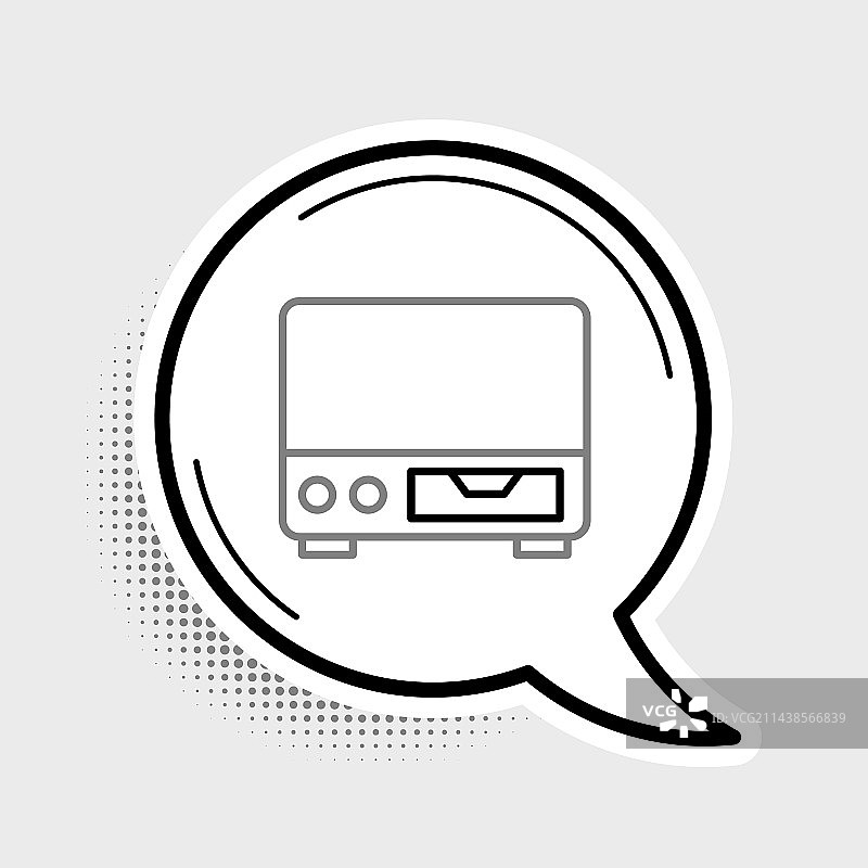 旧录像带播放器图标图片素材