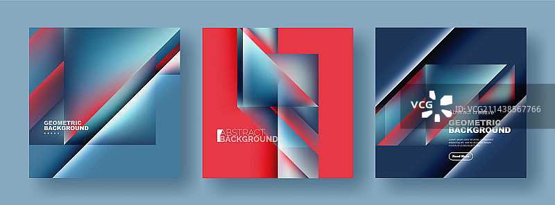 一组抽象背景-重叠图片素材