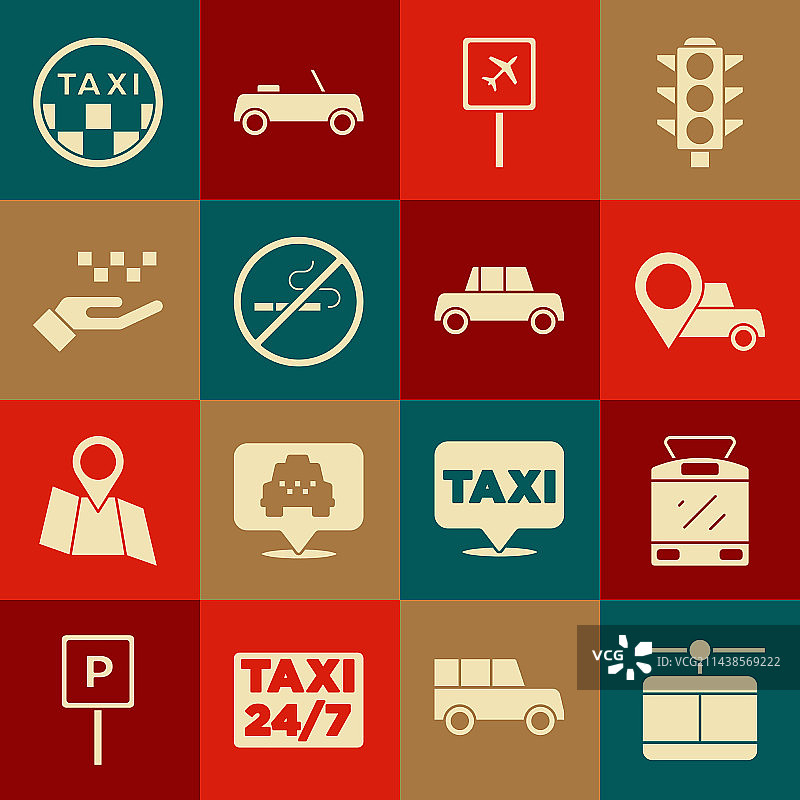 缆车有轨电车和铁路位置套装图片素材