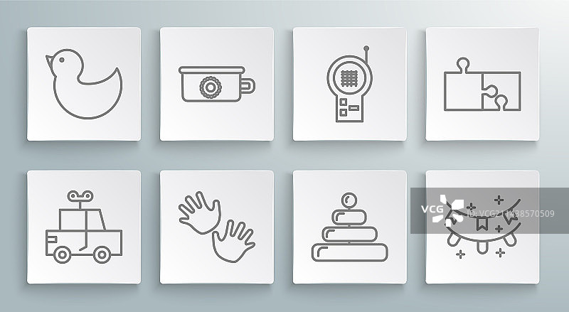 玩具车、婴儿便盆、手印金字塔图片素材