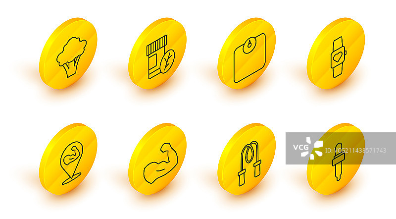 油性跳绳健美运动员套装线条图片素材