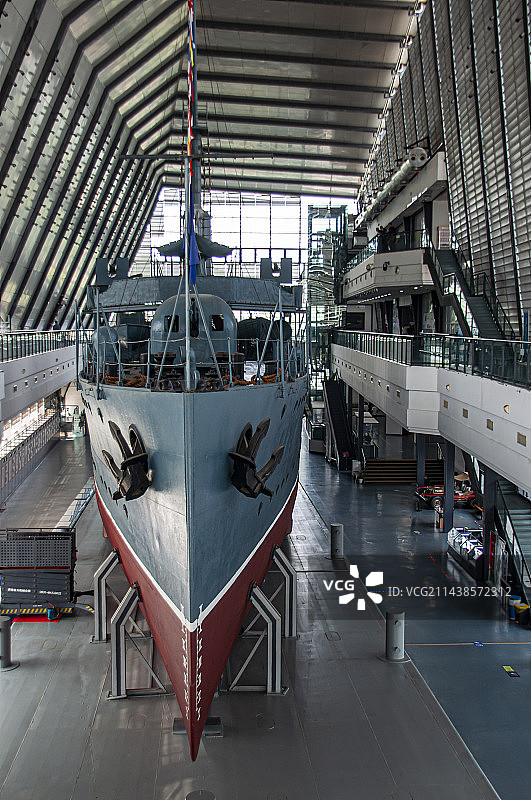 武汉中山舰博物馆历史展品中山舰图片素材