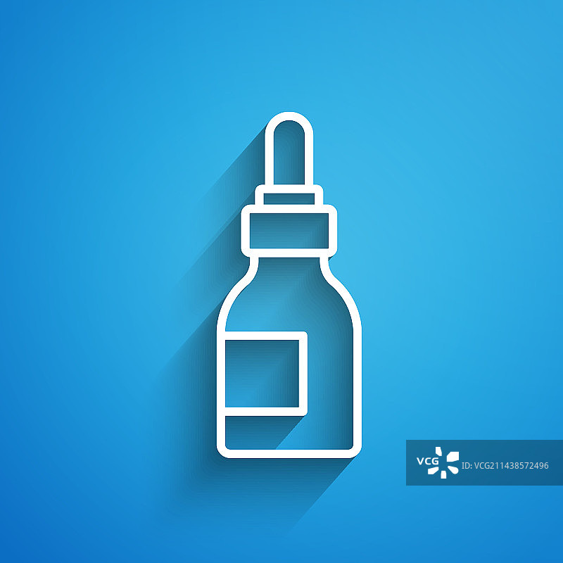 白色线条胡须护理精油瓶图片素材