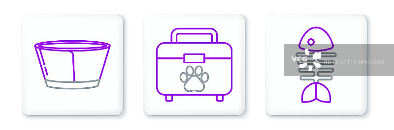 鱼骨骼保护套颈圈图片素材