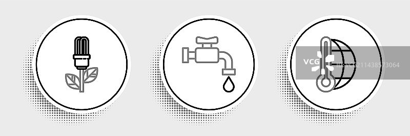 气象温度计测量光线图片素材