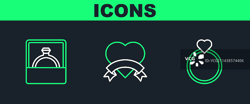 包含钻石订婚戒指的设计图片素材