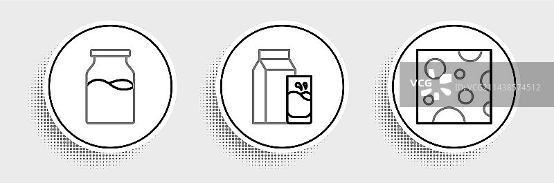 奶酪、瓶装牛奶和纸图片素材