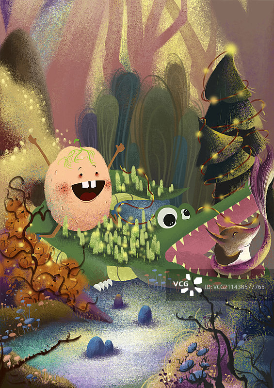 土豆与鳄鱼图片素材