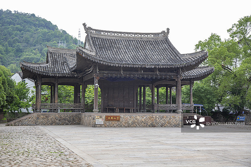 浙江温州市永嘉县楠溪江古村：岩头村图片素材