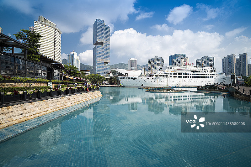 中国广东深圳蛇口海上世界都市风光图片素材