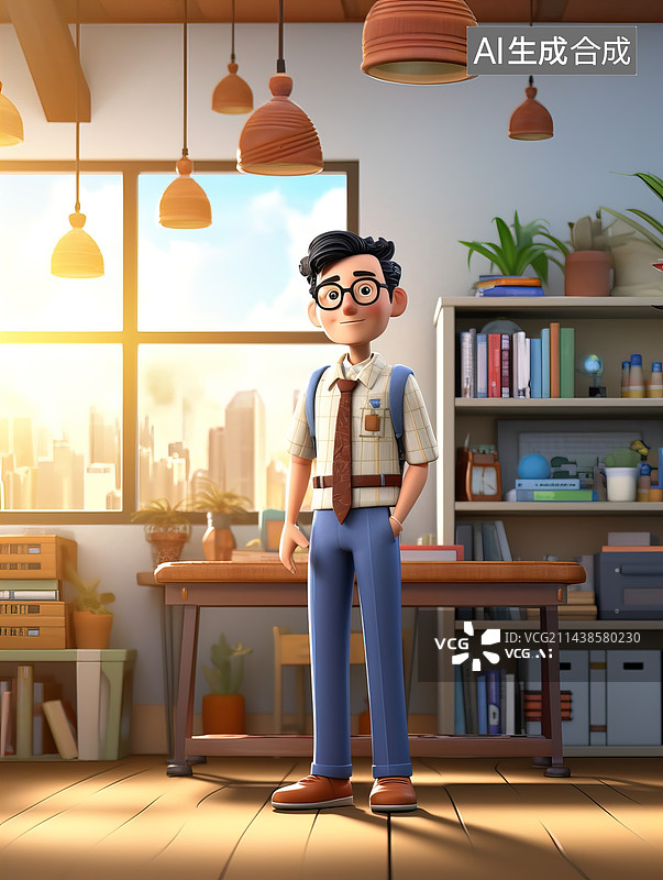 【AI数字艺术】老师，教师，教授，学校图片素材
