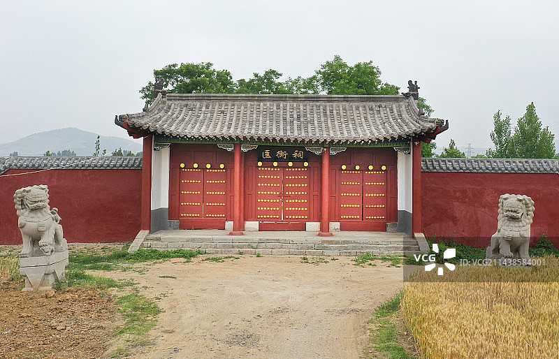 山东枣庄峄城区榴园镇汉代丞相匡衡祠图片素材