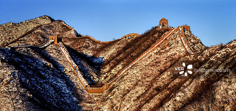 长城系列-墙子路v字长城图片素材