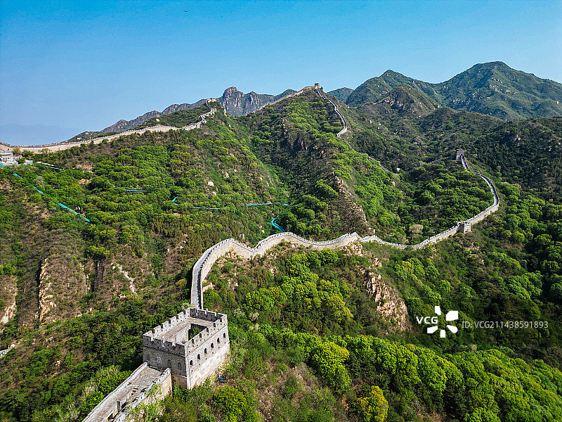 八达岭长城 水关长城 八达岭国家森林公园 延庆区 长城图片素材