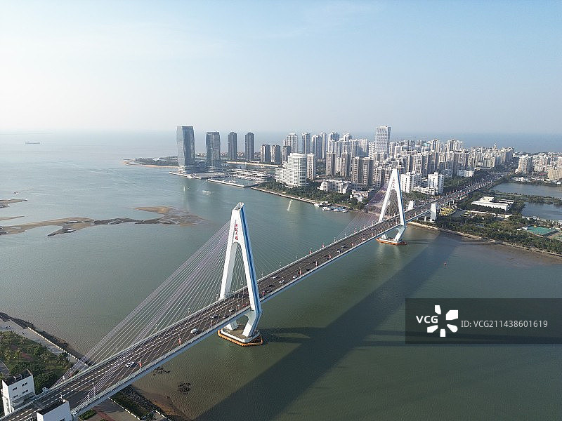 海口世纪大桥图片素材