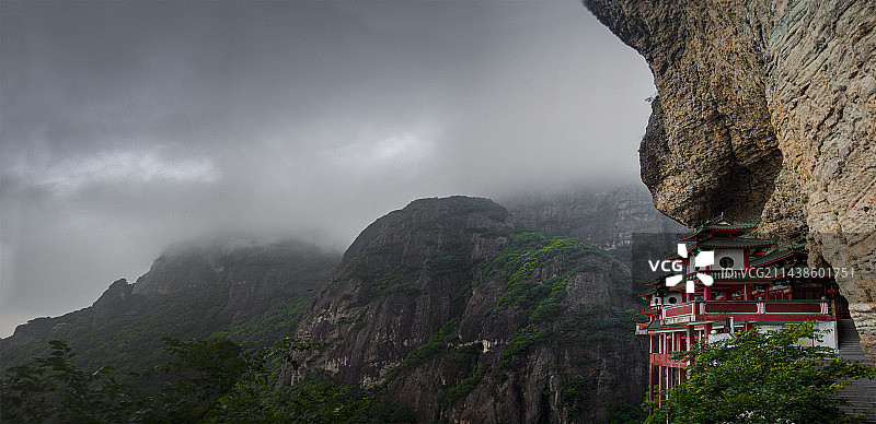 福建漳州灵通岩悬空寺图片素材